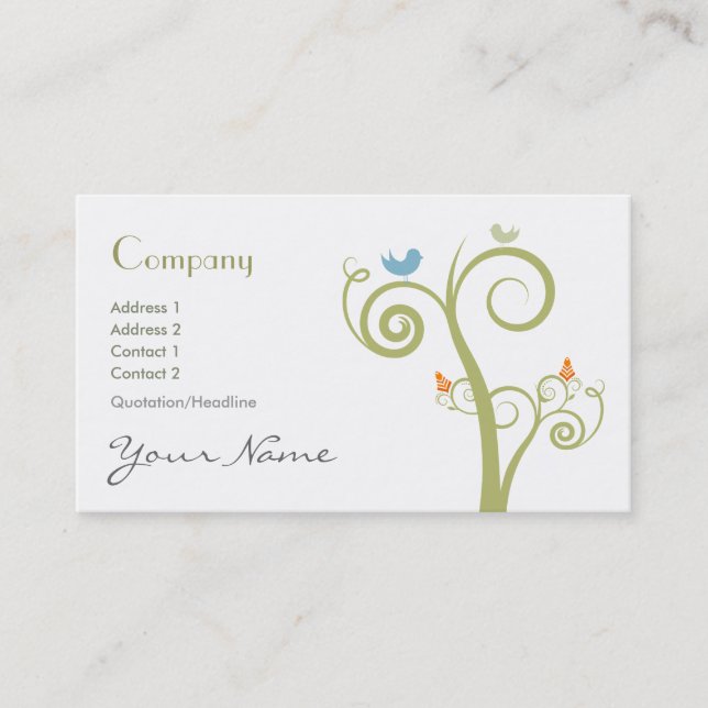 Swirls Business Card (Front)