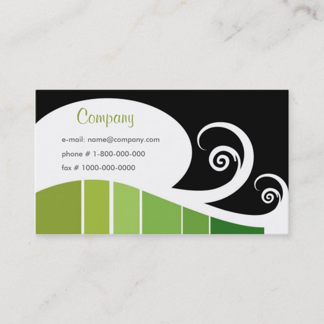 Swirls Business Card (Front)