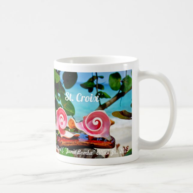 Swirls Conch Shell Mug St. Croix (Right)