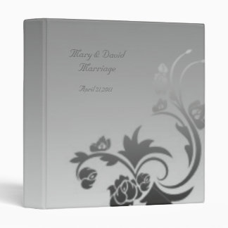 Swirls Deco Wedding Photo Album 3 Ring Binder