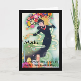 Swirls & Flowers Mother's Day Card