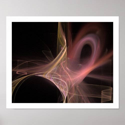 SWIRLS IN SOFT ANTIQIE PINK PURPLE POSTER