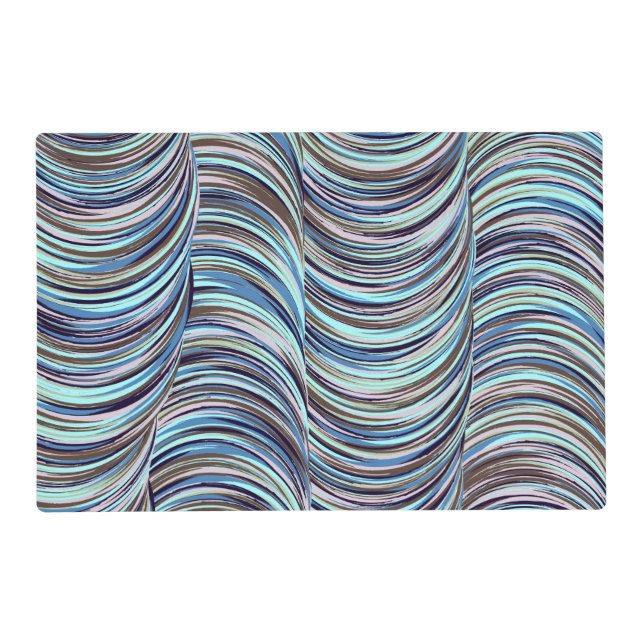 Swirls Laminated Placemat (Front)