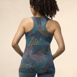 swirls lines tank top