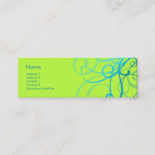 Swirls No. 0001 Business Card