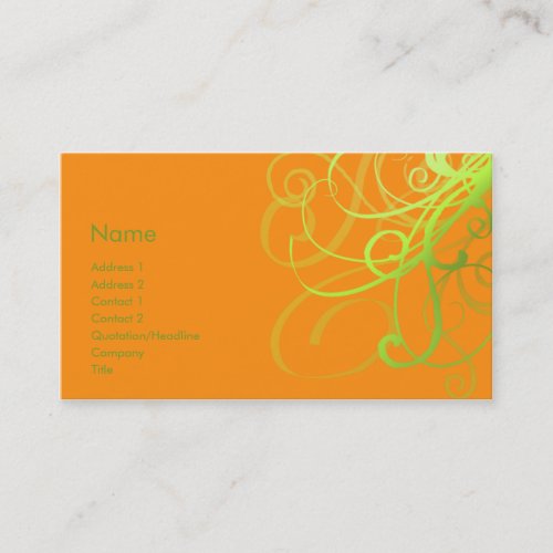 Swirls No. 0002 Business Cards