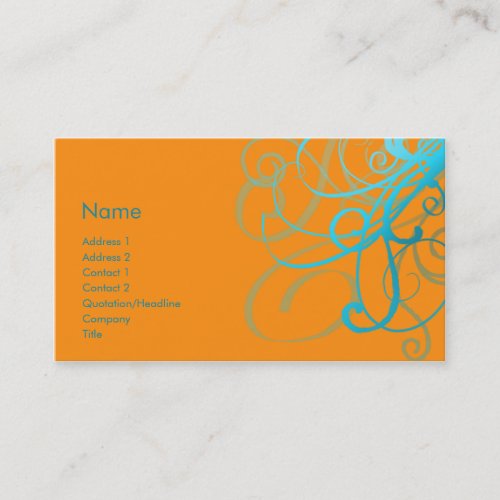 Swirls No. 0003 Business Cards