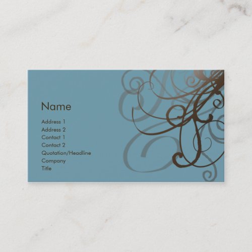 Swirls No. 0014 Business Card Templates