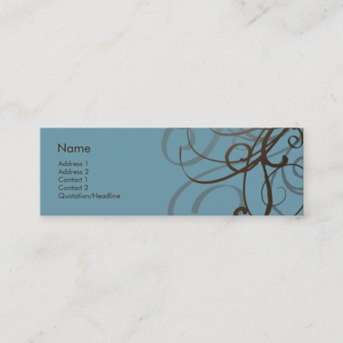 Swirls No. 0014 Business Card Template