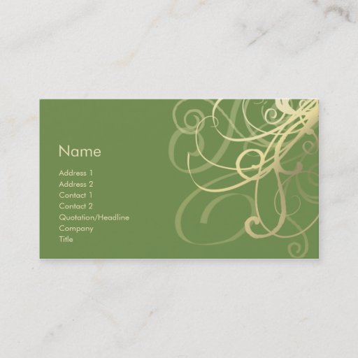 Customizable Swirls No. 0018 Business Card Templates