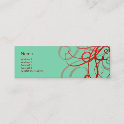 Swirls No. 0024 Business Cards