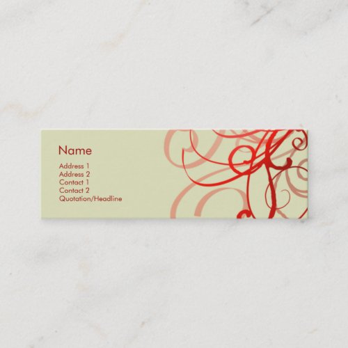 Swirls No. 0025 Business Card