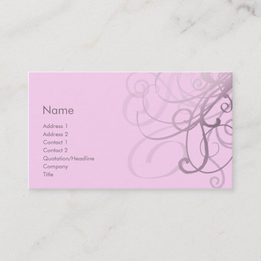 Customizable Swirls No. 0029 Business Card Templates