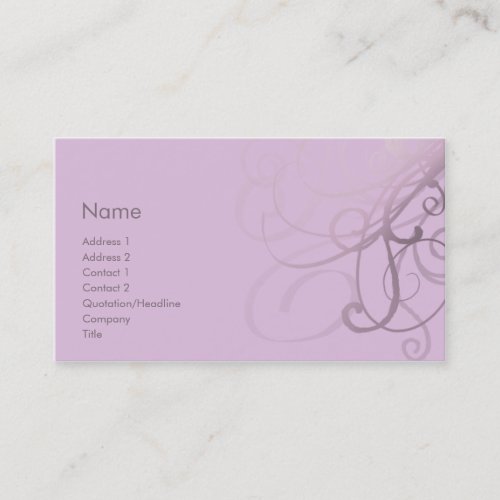 Swirls No. 0031 Business Card Templates