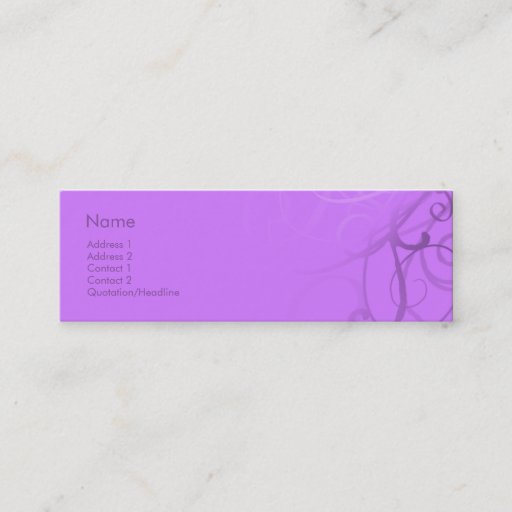 Customizable Swirls No. 0038 Business Card Template