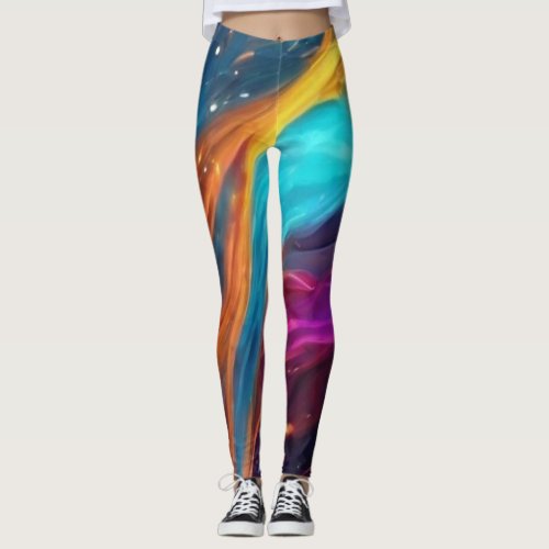 Swirls Of Color Leggings