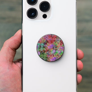 Swirls of Misty Pastel Colours Abstract Design PopSocket