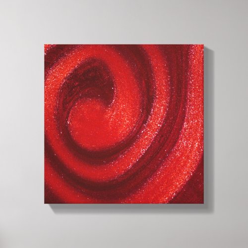 Swirls of nail polish canvas print