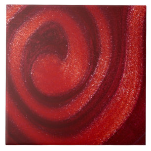 Swirls of nail polish ceramic tile