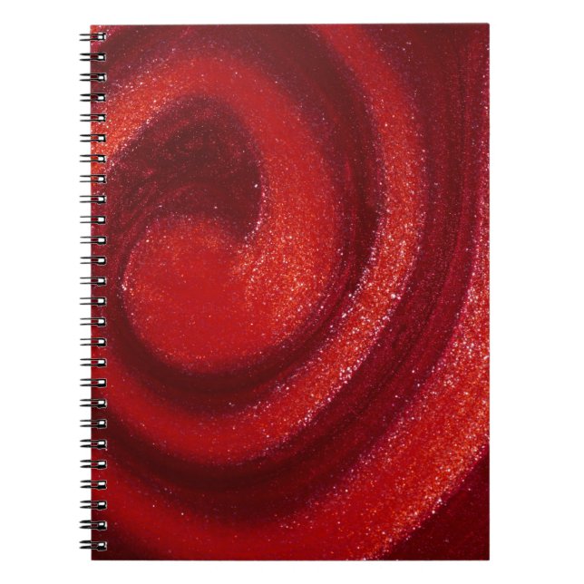 Swirls of nail polish notebook (Front)