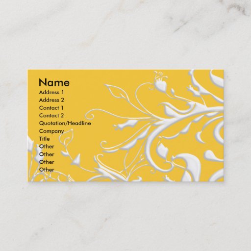 Customizable Swirls of Nature Business Cards