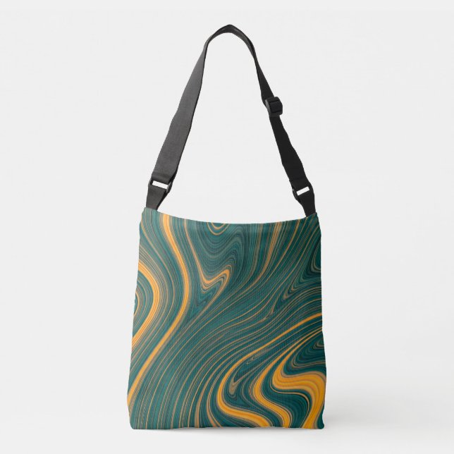 Swirls of Sunshine Crossbody Bag (Front)