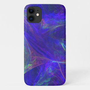 Swirls of Vibrant Colors Abstract Pink Green Blue iPhone 11 Case