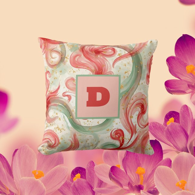 Swirls of Vibrant Expression  Throw Pillow (Creator Uploaded)