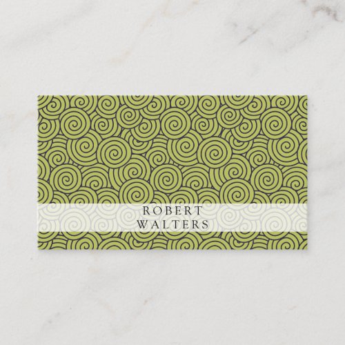 Swirls Pattern Business Card