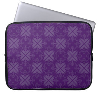 Swirls Patterned Laptop Sleeve: Eggplant Sleeve