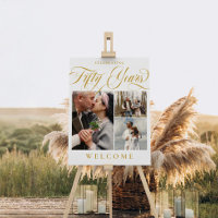 Swirls & Photos 50th Wedding Anniversary Welcome