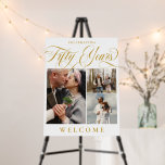 Swirls & Photos 50th Wedding Anniversary Welcome Foam Board Swirls & Photos 50th Wedding Anniversary Welcome Foam Board