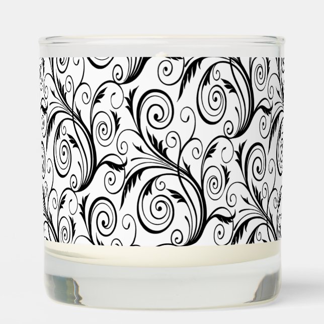 Swirls Pillar Candle (Front)