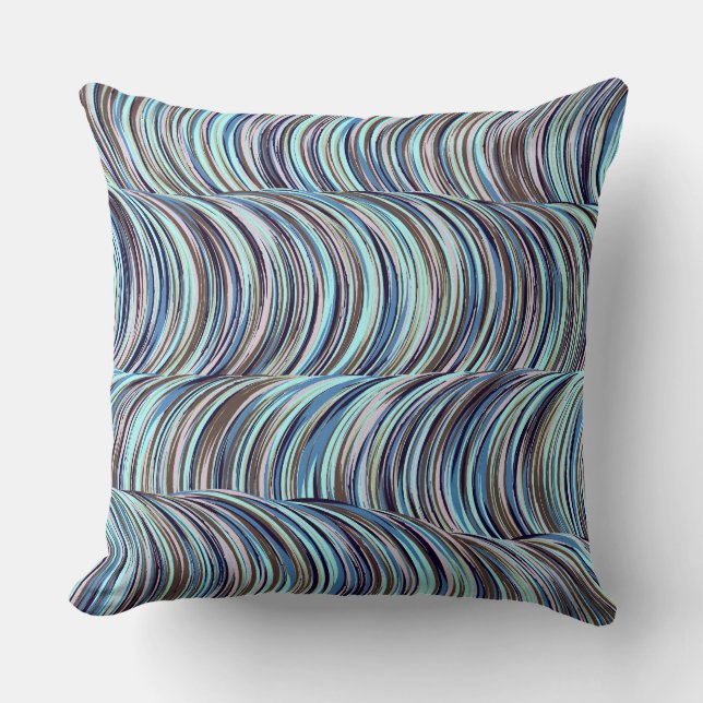 Swirls Throw Pillow (Front)
