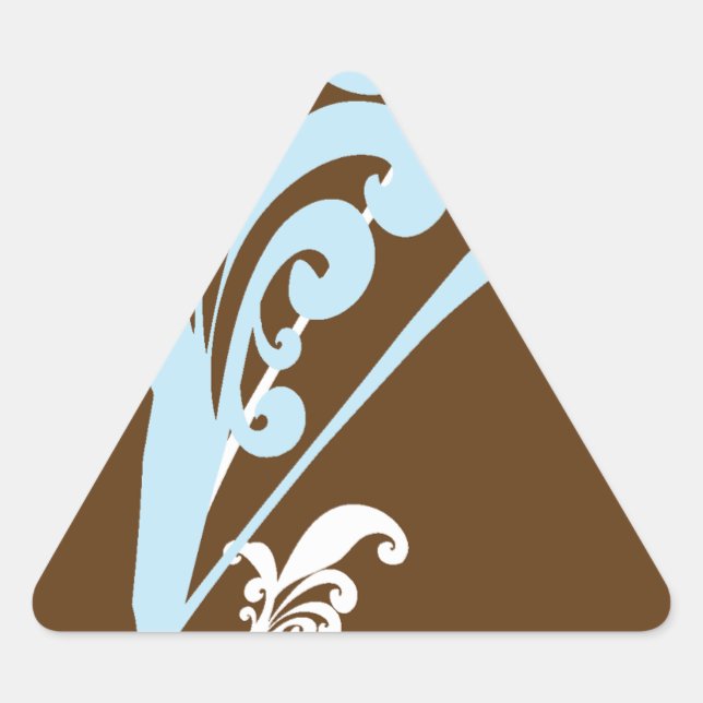 Swirls Triangle Sticker (Front)