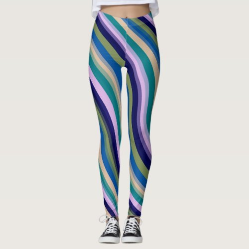 Swirls Twirls Waves royalty_free stock illustratio Leggings