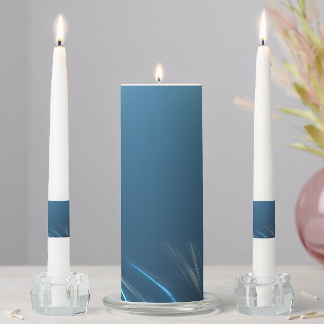 Swirls Unity Candle Set (In Situ)