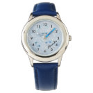 Swirly Blue Stars Girl's Watch Swirly Blue Stars Girl's Watch