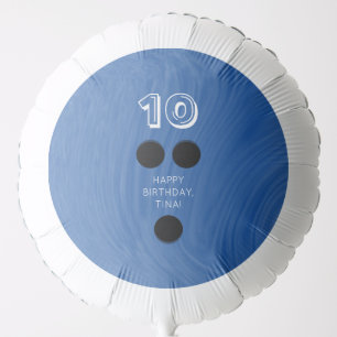 Swirly bowling ball Choose age, message, color Balloon