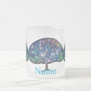Swirly branch Tree Thunder_Cove Frosted Glass Coffee Mug