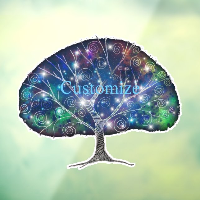 Swirly branch Tree Thunder_Cove Window Cling (Sheet 3)