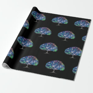 Swirly branch Tree Thunder_Cove  Wrapping Paper