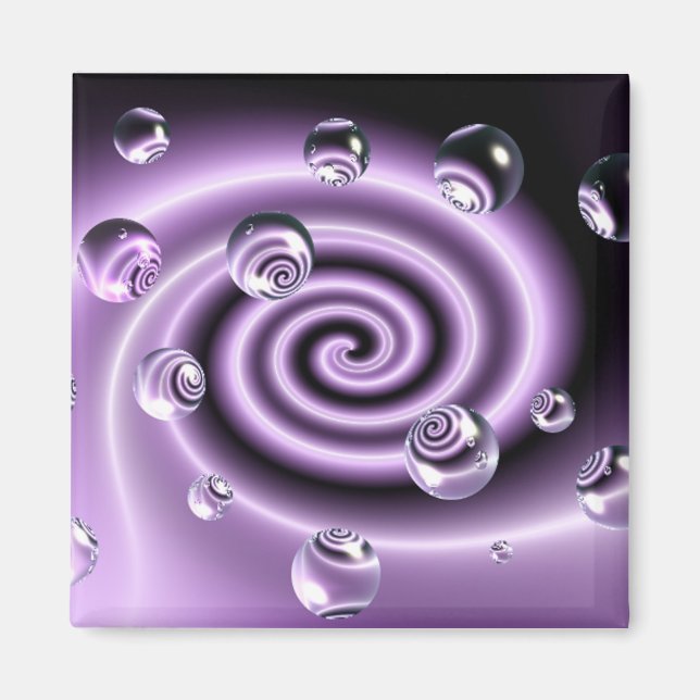 Swirly Bubble Magnet (Front)