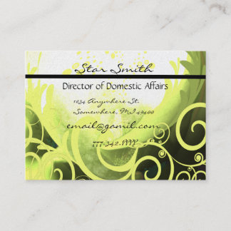 Swirly Cala Lilly Business Card