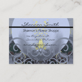 Swirly Cala Lilly Business Card
