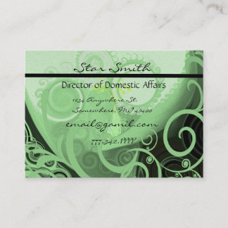 Swirly Cala Lilly Business Card