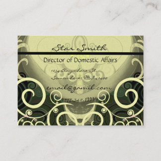 Swirly Cala Lilly Business Card