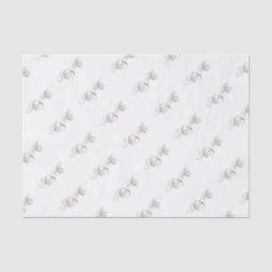 Swirly Classical Script Mr & Mrs Parchment Tissue Paper