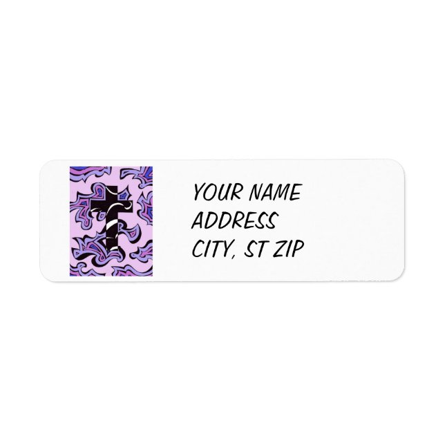 Swirly Cross Label (Front)