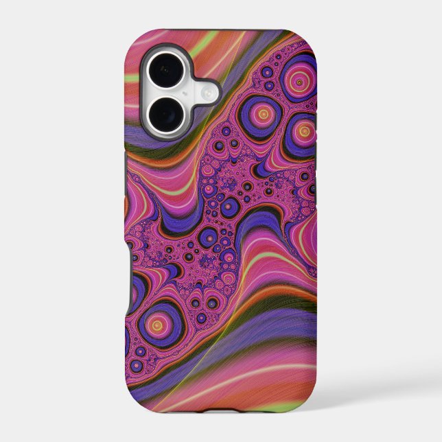 swirly cues iphone case (Back)